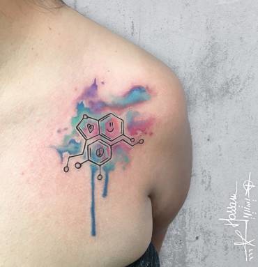 Bad Chemical Design Tattoo  not serotonin and dopamine  shittytattoos  post  Imgur