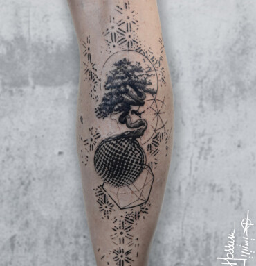 50 Amazing Calf Tattoos  Art and Design  Calf tattoo Tree tattoo calf  Leg tattoos