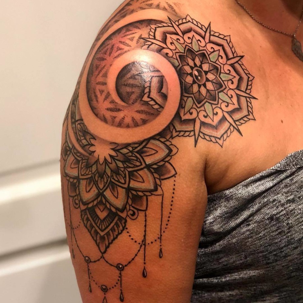 Ornamental Flower Mandala Tattoo Design – Tattoos Wizard Designs