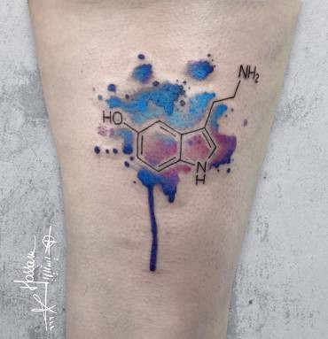 Adrenaline Chemical Structure Tattoo