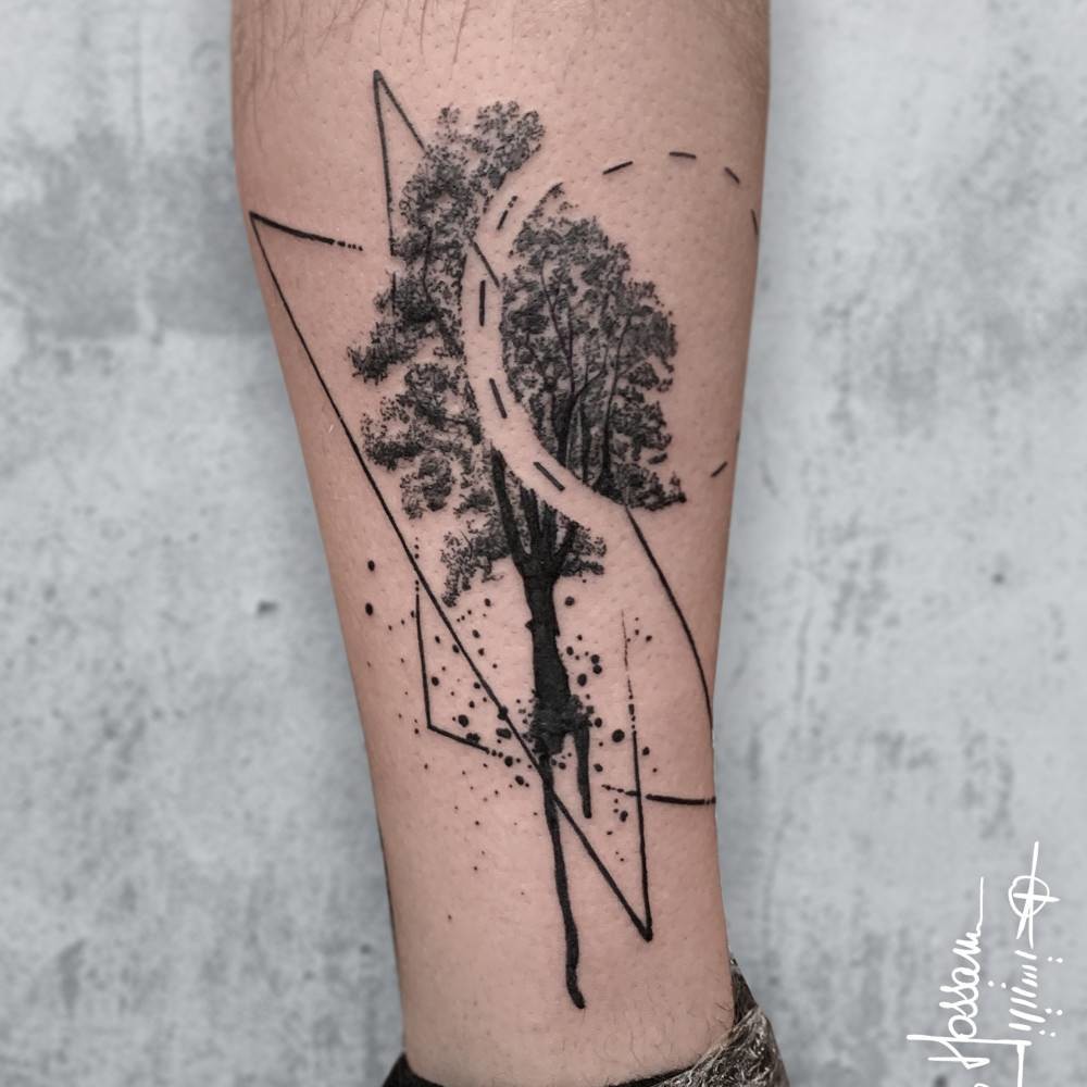 Abstract Tree tattoo 🌿 Thanks again for the trust and good vibes lovely  Chere~ . . . . . . #tree #treetattoo #abstracttattoo #earthy #... |  Instagram