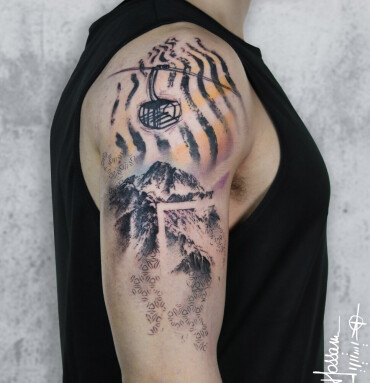 150 Tattoo Ideas For Mountain Lovers  Body Art Guru